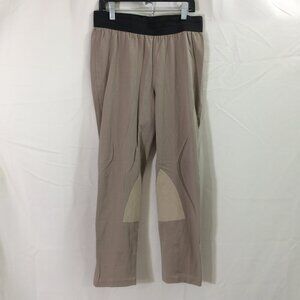 Soft Surroundings Pants Equestrian Pull On Elastic Waist Tan Stretch Size MP